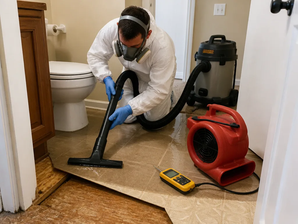 Toilet Overflow Cleanup